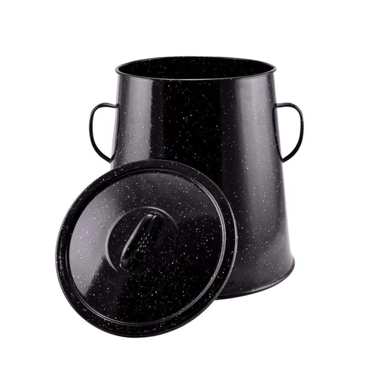 Zománcozott zsírosbödön 20 literes fekete