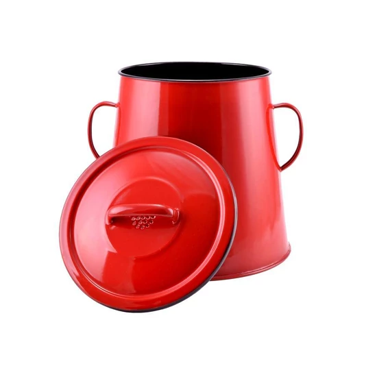 Zománcozott zsírosbödön 10 literes piros