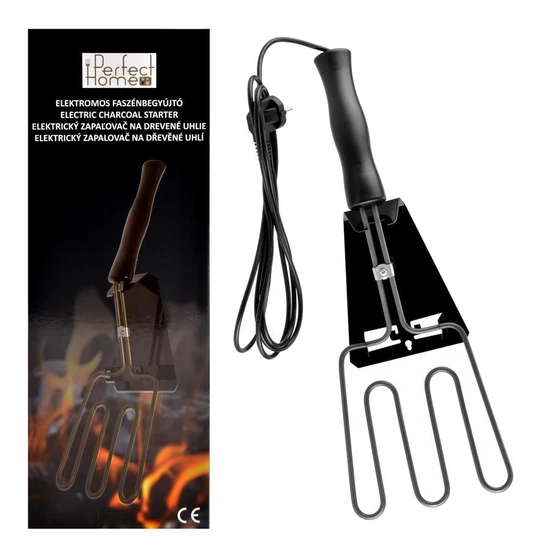 Elektromos grillgyújtó / faszénbegyújtó rozsdamentes 800 w