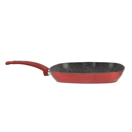 Metal red line tapadásmentes alumínium grillserpenyő 28*28 cm indukciós