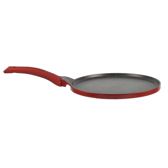 Metal red line tapadásmentes alumínium lapos serpenyő/palacsintasütő 26*1, 3 cm indukciós