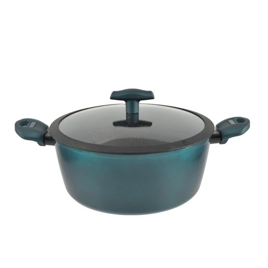 Sea line tapadásmentes alumínium lábas üvegfedővel 28 cm, 6, 1 l, indukciós