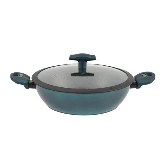 Sea line tapadásmentes alumínium szeletsütő üvegfedővel 28 cm indukciós