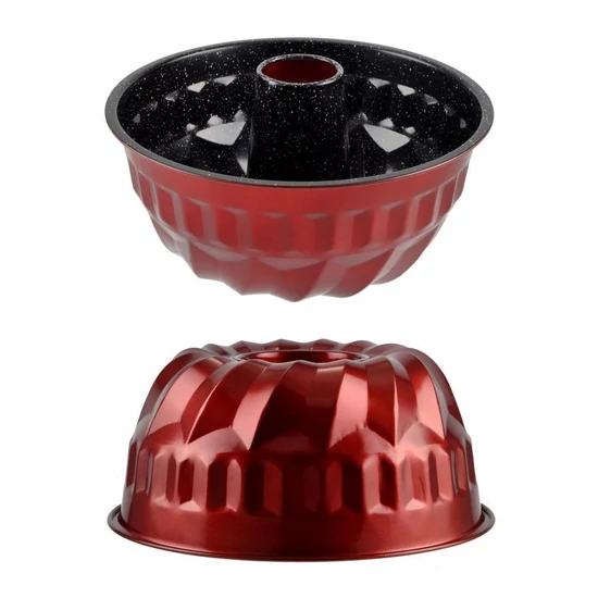 Metal red line kuglóf forma középpel 23*9, 6 cm