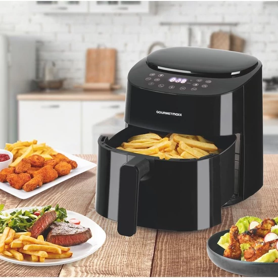 Gourmetmaxx forrólevegős fritőz/ airfryer digitális 4, 5 l 1400 w ds11822-l
