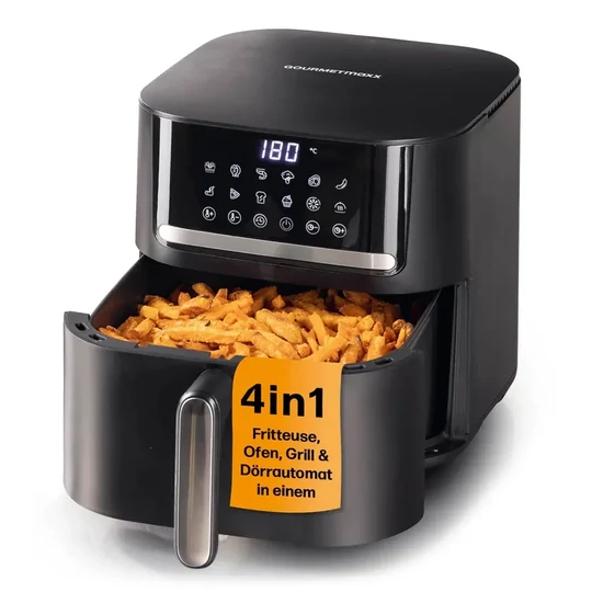 Gourmetmaxx forrólevegős fritőz/ airfryer digitális 6 l 4 in1 ds14768-l