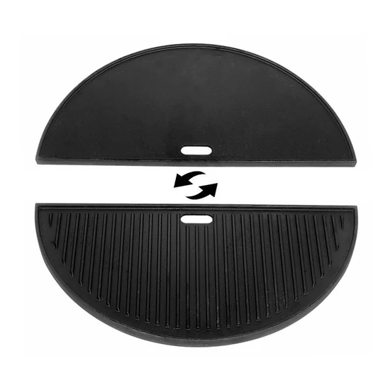 Kamado se 23, 5" félhold sütőlap öntöttvas 2 oldalas 51 cm