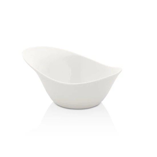 Zest fehérszínű porcelán organikustál 18 cm
