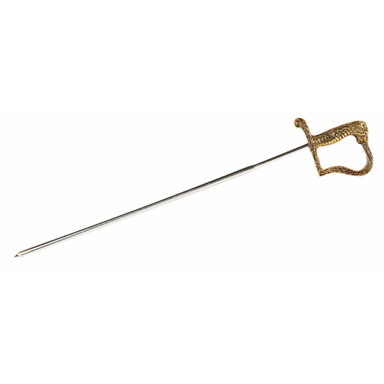 Saslik kard bronzmarkolattal kézvédővel, 29,5 cm