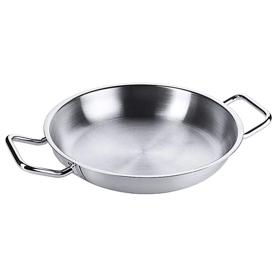 Kétfülű serpenyő rozsdamentes acélból - 28 cm - 3,7 L