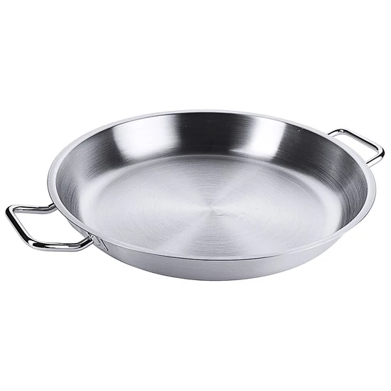 Kétfülű serpenyő rozsdamentes acélból - 40 cm - 10 L,