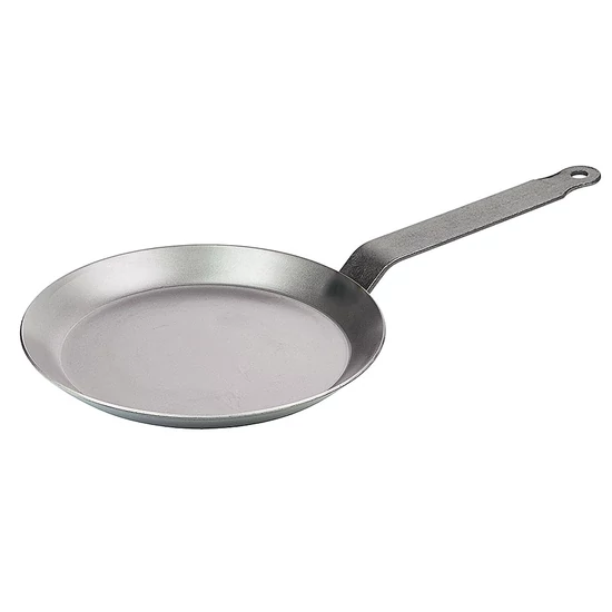 Palacsintasütő kovácsolt kék acélból 20 cm * 2 mm vastag *