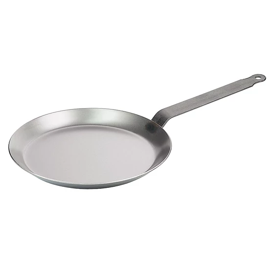 Palacsintasütő kovácsolt kék acélból 24 cm * 2 mm vastag *