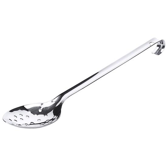 Perforált tálaló kanál / spicc kanál 30 cm-es nyéllel