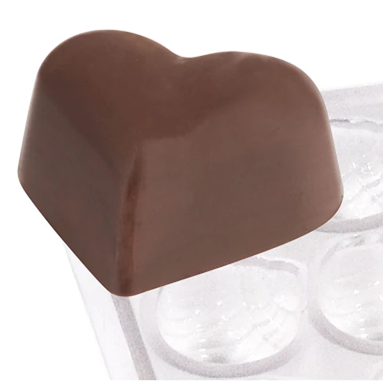 Bonbon öntőforma 21 db-os, szív forma