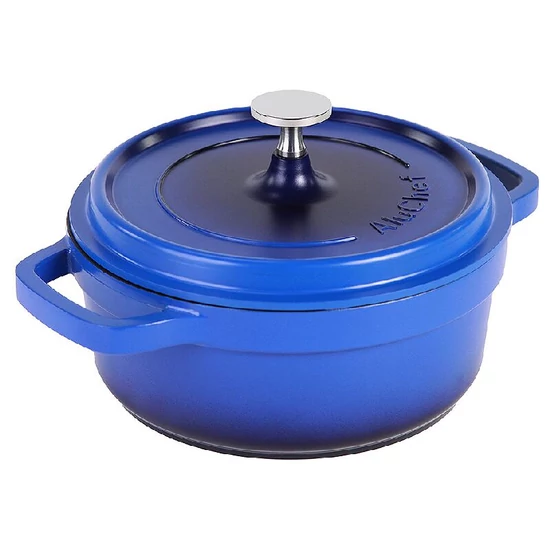 AluChef® öntött alumíniumból készült lábas fedővel, kék, 2,4 L