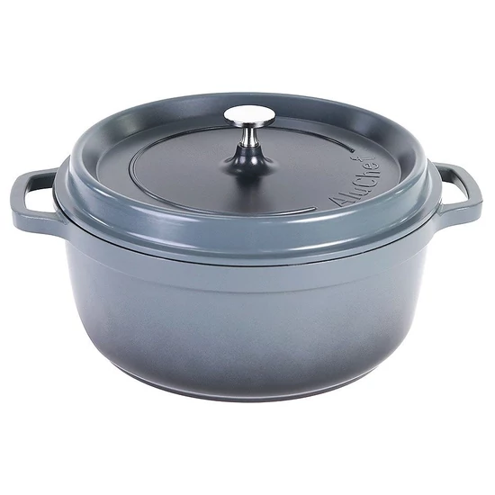 AluChef® öntött alumíniumból készült lábas fedővel, szürke, 6,5 L