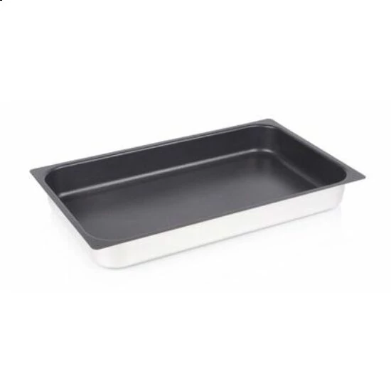 Tepsi rozsdamentes acélból, GNAT széria - 5 L tapadásmentes bevonattal 53 x 32,5 cm, GN 1/1, 4 cm