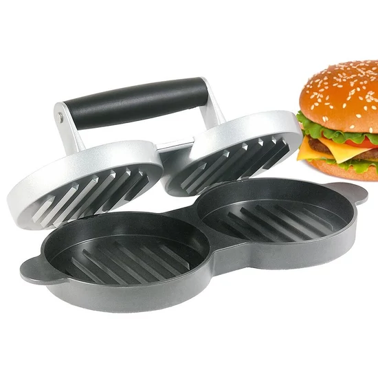 Hamburger formázó 2 x 11,5 cm, tapadásmentes bevonattal