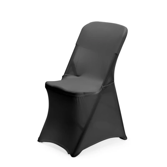 Büféasztalhoz összecsukhatószékre fekete spandex huzat, HENDI