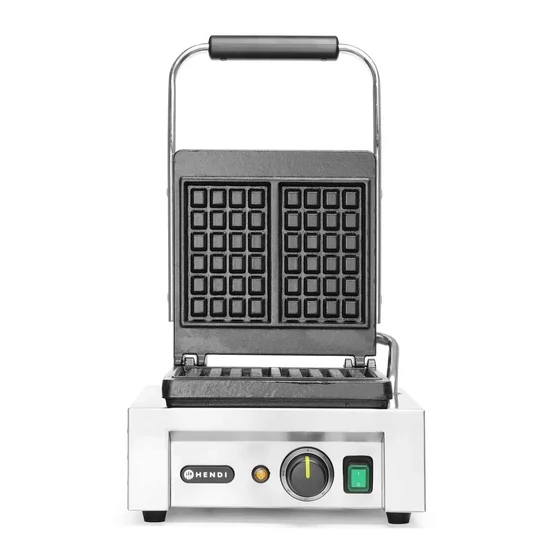 Gofrisütő 'Liège’, HENDI, 230V/1500W, 330x360x(H)561mm