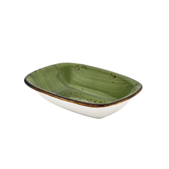 Green Harmony szögletes tál 12 x 8 cm
