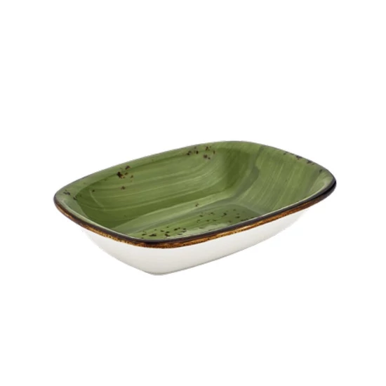 Green Harmony szögletes tál 14 x 9,5 cm