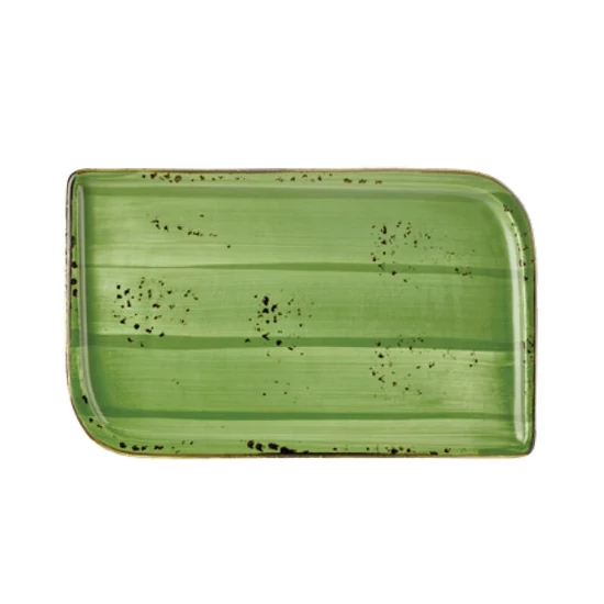 Green Harmony szögletes tányér 36 x 16 cm