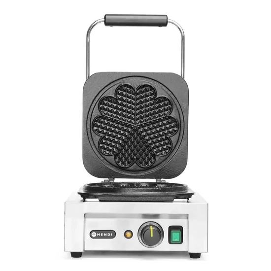 Gofrisütő 'Heart’, HENDI, 230V/2200W, 330x543x(H)550mm