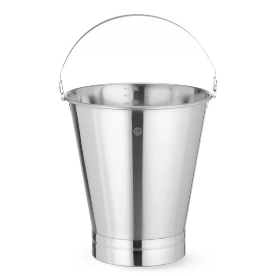 Vödör erősített alappal, HENDI, Profi Termékcsalád, 15L, ø305x(H)330mm