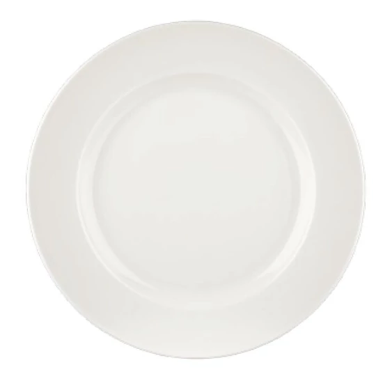 By bone fehér lapos Svájci tányér 30 cm
