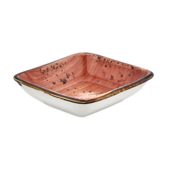Laterite Harmony szögletes mártásos tál 11 x 10 cm