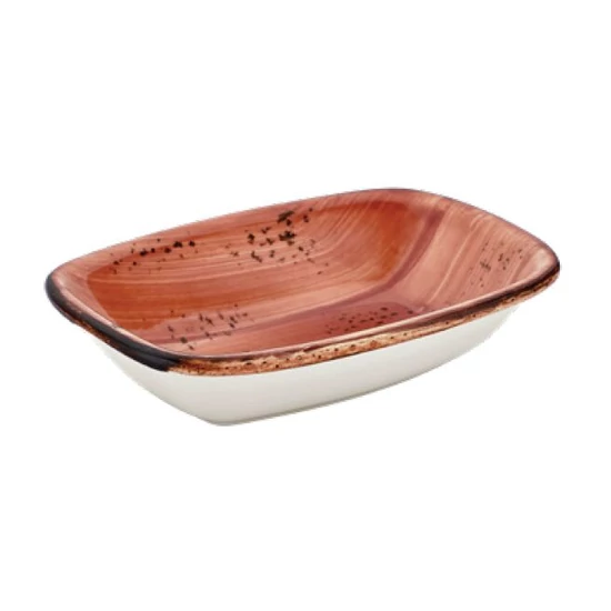 Laterite Harmony szögletes tál 18 x 13 cm