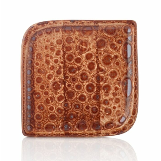 Cowry Brick négyzetalakú tányér 22 x 22 cm