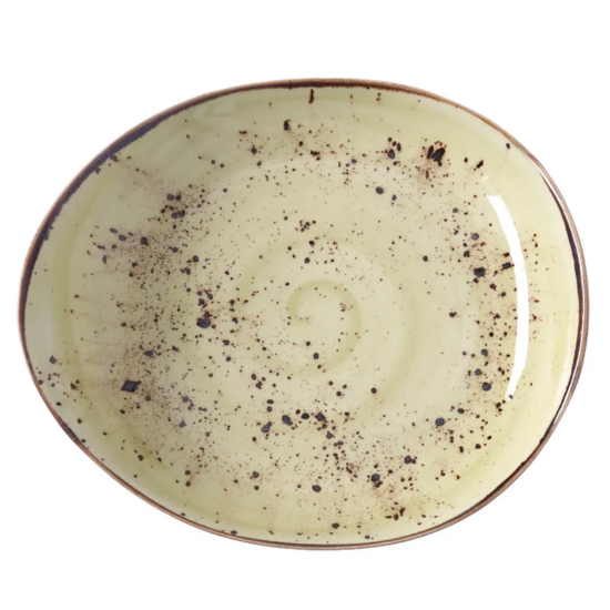Olive organikus formájú tányér 24 x 27 cm