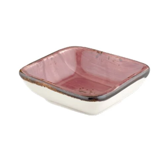 Pink Harmony szögletes mártásos tál 10 x 9 cm