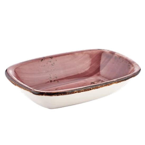 Pink Harmony szögletes tál 18 x 13 cm