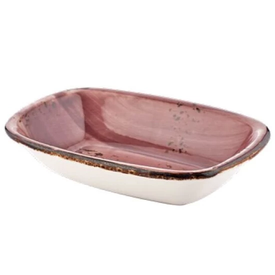 Pink Harmony szögletes tál 20 x 14 cm