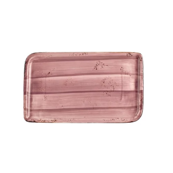 Pink Harmony szögletes tányér 24 x 15 cm