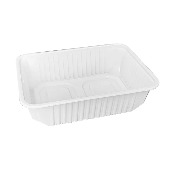 1. Étel szállítódoboz egyszer használatos, mikrózható PP, 500 ml