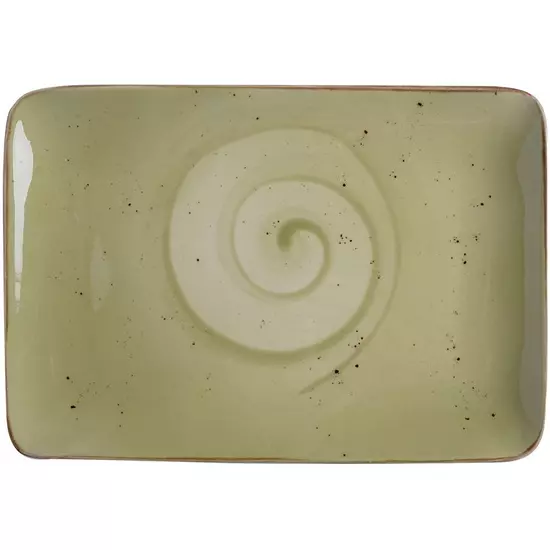 Olive szögletes tányér 30 x 20 cm