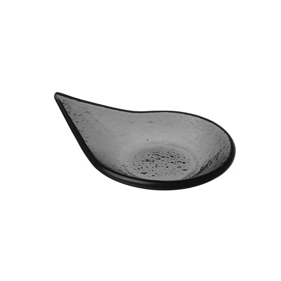 Vetro cseppformájú fekete finger food tálka 8 x 10 cm