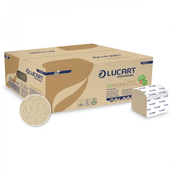 LUCART ECONATURAL hajtogatott toalettpapír 210 lap