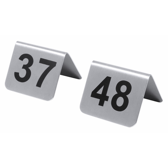 Asztalszámozó táblák, 5,3 x 3,4 cm, 37-től 48-ig, 12 db/csom