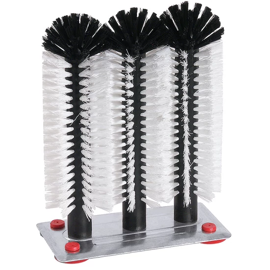 Pohármosó kefe 24 -24 -24 cm fém talppal
