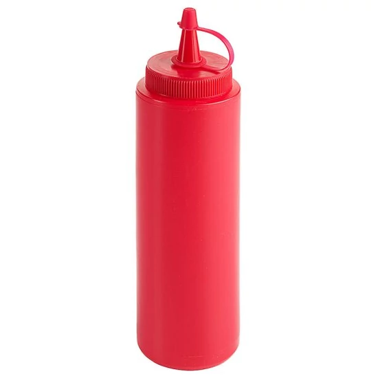 ABM szószospalack 0,25 L piros