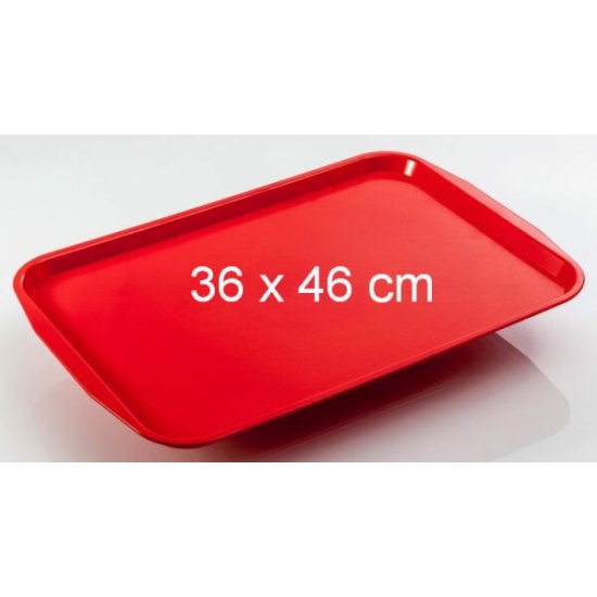 ABS önkiszolgáló tálca 36 x 46 cm * piros *
