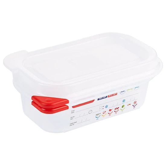 Színkódos GN ételszállító edény GN 1/9, 65 mm, 0,6 L