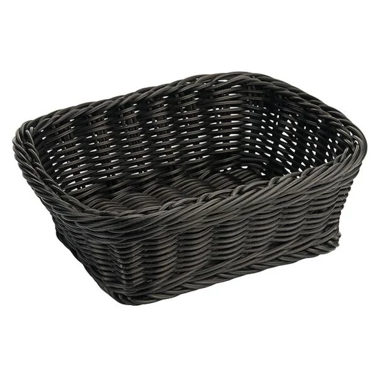 Kenyérkosár - 4785-ös széria - 23 x 18,5 cm fekete - MOSHATÓ