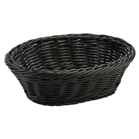 Kenyér kosár 24 x 15 cm fekete színben * mosható *